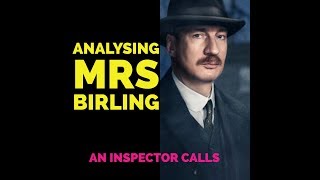 Analysing Mrs Birling [upl. by Ecarg]