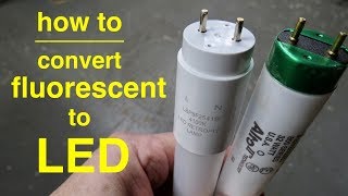 How To Convert T8 Fluorescent Lights to LED ● Explained in Simple Terms [upl. by Zurciram]