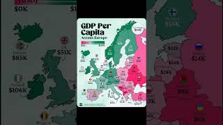 GDP per capita in Europe 2024 [upl. by Picardi753]