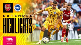 EXTENDED HIGHLIGHTS  Arsenal v Brighton  Premier League [upl. by Melisent]