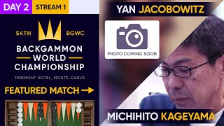 54th Backgammon World Championship  Day 2  Stream 1  Monte Carlo Open  Main  Rnd of 32 [upl. by Wilburn564]