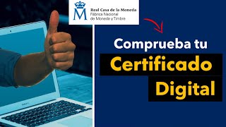 Como Comprobar el Certificado Digital 2024 ✅ VERIFICAR Certificado Digital FNMT [upl. by Aynot]