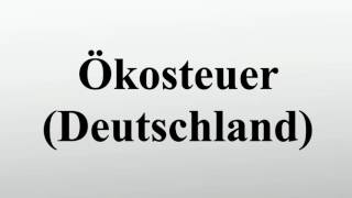 Ökosteuer Deutschland [upl. by Blessington]