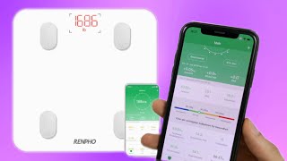 Die Renpho Körperfettwaage analysiert 13 Körpermesswerte inkl App amp tollem Design im Test REVIEW [upl. by Heriberto]