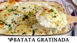 BATATA GRATINADA COM REQUEIJÃO  RECEITAS QUE AMO [upl. by Leugimsiul]