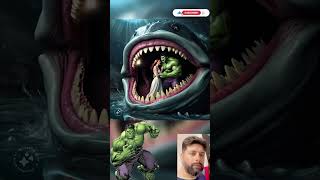 GIANT SHARK EATING SUPERHEROES COUPLE IN BIG MOUTH ALL CHARACTERS marvel dc avengers shorts [upl. by Nnylsaj]