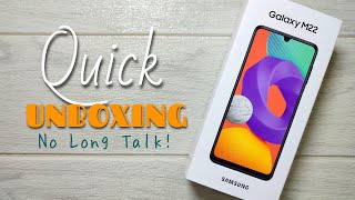 SAMSUNG GALAXY M22 QUICK UNBOXING  TAGALOG [upl. by Eileek]