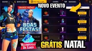 DATA DA LOJA MISTÉRIOSA RECOMPENSAS DE NATAL SKIN EVOLUTIVA BARBA DO VELHO E MAIS FREE FIRE [upl. by Aicad]