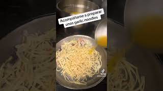 Cooking garlic noodles [upl. by Jerrine]