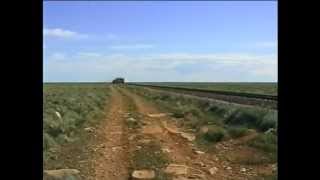 The singing rails of a passing goods train on the Nullarbor Plain [upl. by Fortuna307]