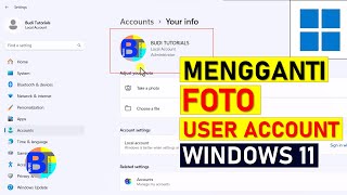 Cara Mengganti Gambar Profil User Account Windows 11  Ubah Foto Akun User [upl. by Jochbed970]