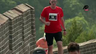 Over 800 runners take on first China Great Wall Marathon since COVID [upl. by Stutsman374]