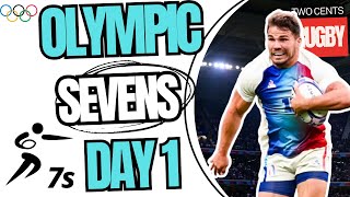 Olympic Rugby 7s Day 1  2024  Mens Sevens  Recap [upl. by Jamie]