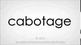 How to pronounce cabotage [upl. by Siseneg104]