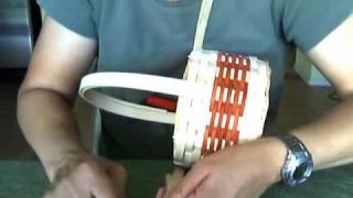 Basket Weaving Video 17 Tapering the Rim [upl. by Ateikan]