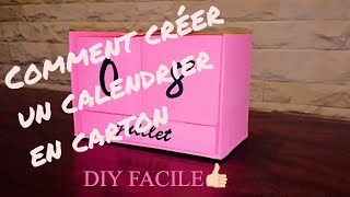 comment créer un calendrier en carton  DIY facile [upl. by Aynotahs]