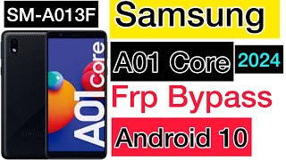 SAMSUNG Galaxy A01 Core FRP Bypass 2024 Without PC  A013FA013G Frp Google Account by J Mobile Pro [upl. by Belen987]