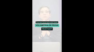 Volumetria de prova é isso que nossos aprovados fazem pra garantir a aprovação [upl. by Albie]