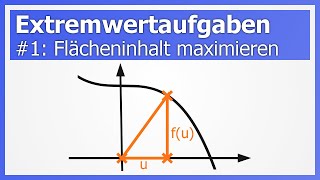 Extremwertaufgaben 1 Beispiel für Flächeninhalt Dreieck maximieren aka Optimierung [upl. by Irrehs514]