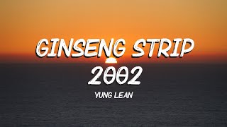 Yung Lean  Ginseng Strip 2002 Lyrics  b come and go but you know i stay [upl. by Aibara]