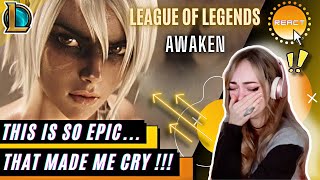 FIRST TIME REACTING to AWAKEN ft Valerie Broussard   Season 2019 Cinematic  League of Legends [upl. by Arda928]