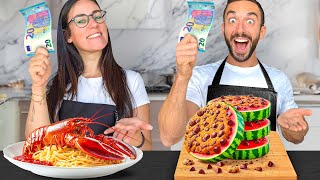 20€ A TESTA chi cucina il MENÙ MIGLIORE vs la MIA RAGAZZA [upl. by Jefferey]