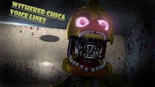 SFM Withered Chica voicelines animated [upl. by Tracay]