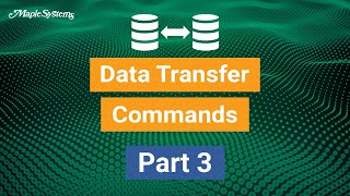 Data Transfer Commands  Part 3 [upl. by Lombardo]