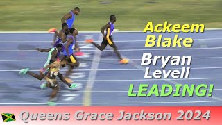 Ackeem Blake  Bryan Levell  Odaine McPherson  Men 60m  Queens Grace Jackson 2024 [upl. by Luar]