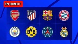 Tirage au sort des quarts de final de la ligue des champions [upl. by Eelitan]