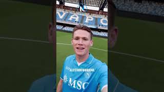 SCOTT SALUTA I TIFOSI💙🔥📹 officialsscnapoli sscnapoli calcionapoli mctominay antonioconte [upl. by Annawal]