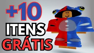 COMO PEGAR 10 ITENS GRÁTIS NO ROBLOX 🤑 [upl. by Eimerej]