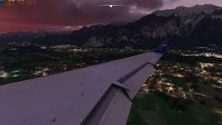 FlightSimulator 2020  Approach to Innsbruck LOWI circle to land  Aerosoft CRJ 700 [upl. by Ais]