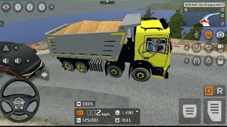 Dumper loaded truck mod  8 vehicle truck simulator  truck mod City map game [upl. by Ppik]