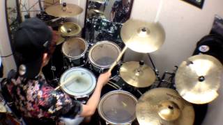 Drum Fill in Using Twin Pedals amp Pattern Variations 062714 [upl. by Crystal]