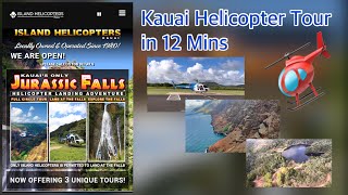 Kauai Helicopter Tour  Island Helicopters  Kauai Scenic Spots  Hawaii Helicopter Tour [upl. by Bobby524]