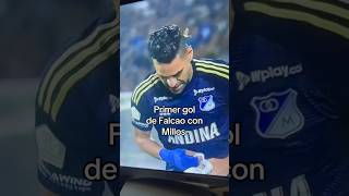 Premier gol de Falcao con la camiseta de millonarios dedicado a Javier acosta millonarios millos [upl. by Caryl]