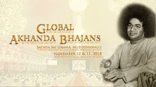 Global Akhanda Bhajans Live From Muddenahalli  10 November 2018 Evening [upl. by Kenney]