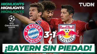 Highlights  Bayern 31 RB Salzburg  Champions League 202021J4  TUDN [upl. by Ilahtan]