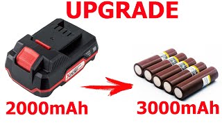 HOW TO UPGRADE YOUR UNIVERSAL Liion BATTERY PACK PARKSIDE [upl. by Wachter]