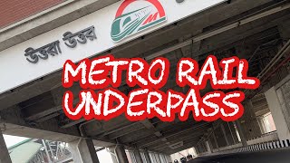 Metro Rail Underpass  Dhaka Metro Rail Elevated Expressway BRT Line 3 Underpass [upl. by Forsyth]