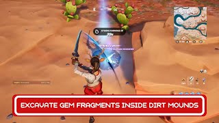 Excavate Gem Fragments Inside Dirt Mounds  Shanta Quests  Fortnite Chapter 3 Season 1 [upl. by Craddock]