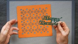 Free SVG embossing plate design and sentiment [upl. by Rovit883]