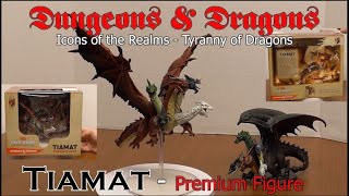 DampD  Tiamat Premium Figure  Tyranny of Dragons  Icons of the Realms  REVIEW [upl. by Aros]