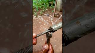 stop water leak from metal tube DIY shorts [upl. by Eceinaj]