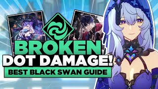 Black Swan is BROKEN Best E0 Guide amp Showcase Relics Light Cones amp Teams Honkai Star Rail [upl. by Enoved]