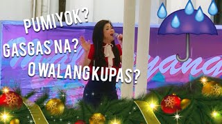 BUMIRIT SI REGINE VELASQUEZ SA ULAN ☔️ Araw Gabi  🎄Christmas Party 2018 [upl. by Charo]