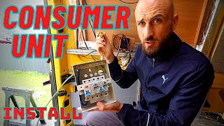 HOW TO INSTALL A 3 WAY CONSUMER UNIT FOR VANLIFE  VW CRAFTER CONVERSION  EP 18 [upl. by Ahsatam]