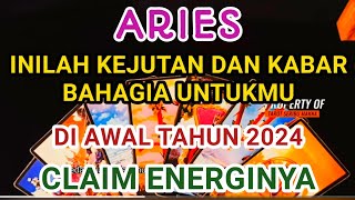 Aries ♈ 🐏 Inilah Kejutan dan Kabar Bahagia Untukmu di Awal Tahun 2024 Claim Energinya 🔥zodiakaries [upl. by Alleber643]