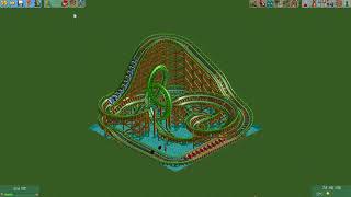 Rollercoaster Tycoon 2 10x10 Wooden Roller Coaster [upl. by Melda]